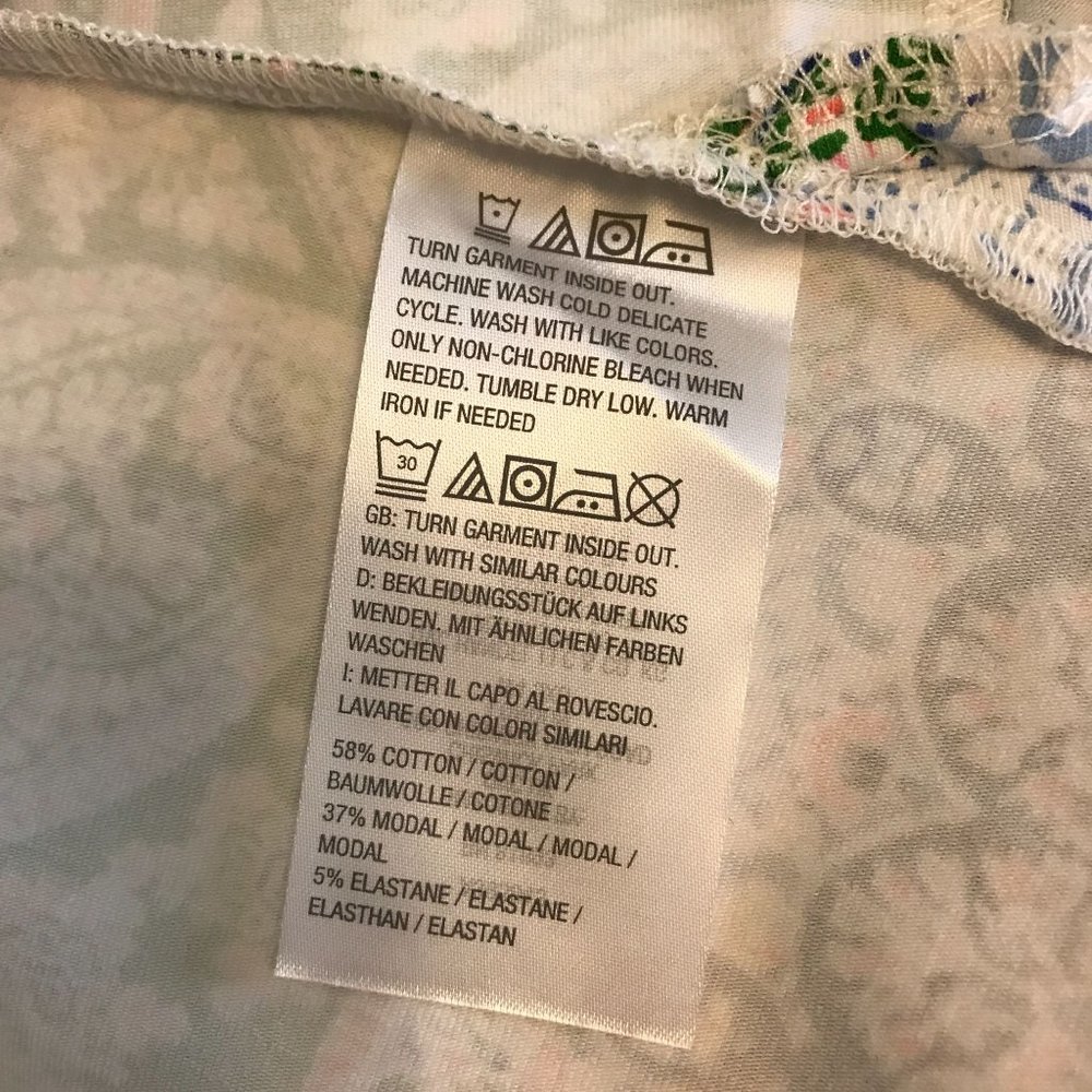 Isaac Mizrahi  Womens Green Paisley Double Knit 3/4 Sleeve Open Cardigan XL - Picture 8 of 9